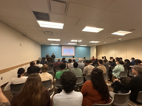 Packed conference session