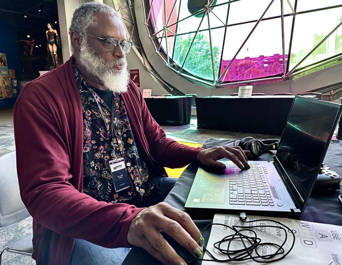 Creator at interactive showcase